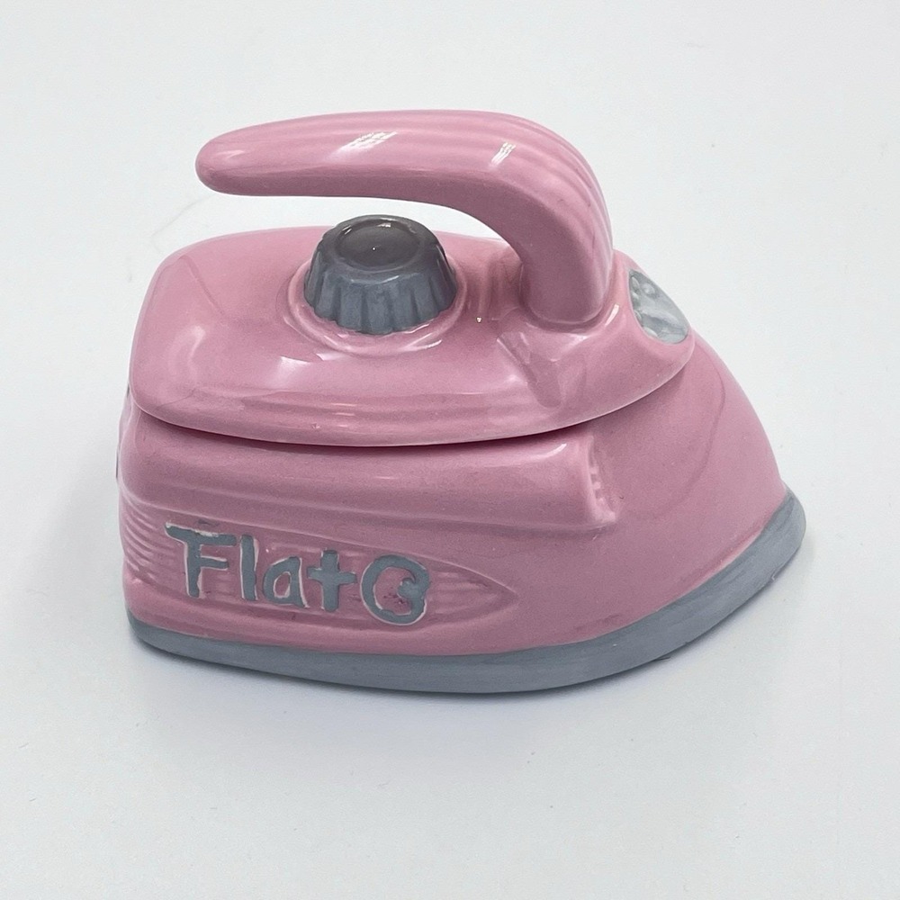 Fitz And Floyd 50's Kitchen Omnibus Pink Iron Sugar Bowl 1994 Rare